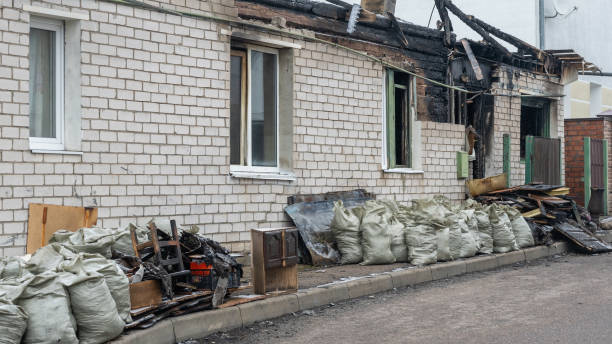 Professional Soot Cleanup technician working in Chester, MD